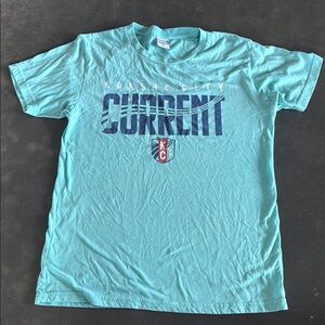 Kansas City Current Men's Blue T-Shirt